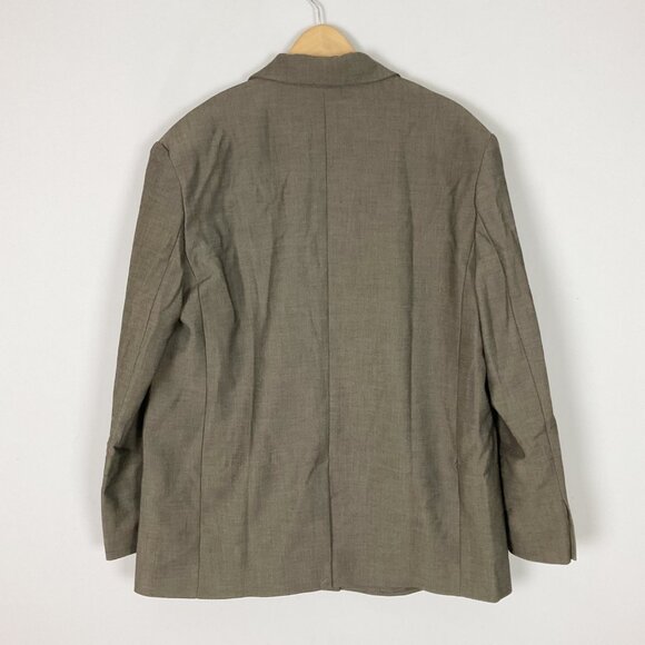 New TOPSHOP Size 8 Brown OVERSIZED BLAZER Jacket Menswear Women's - Picture 2 of 3
